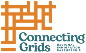 Image of the Connecting Grids logo for regional immigration partnership